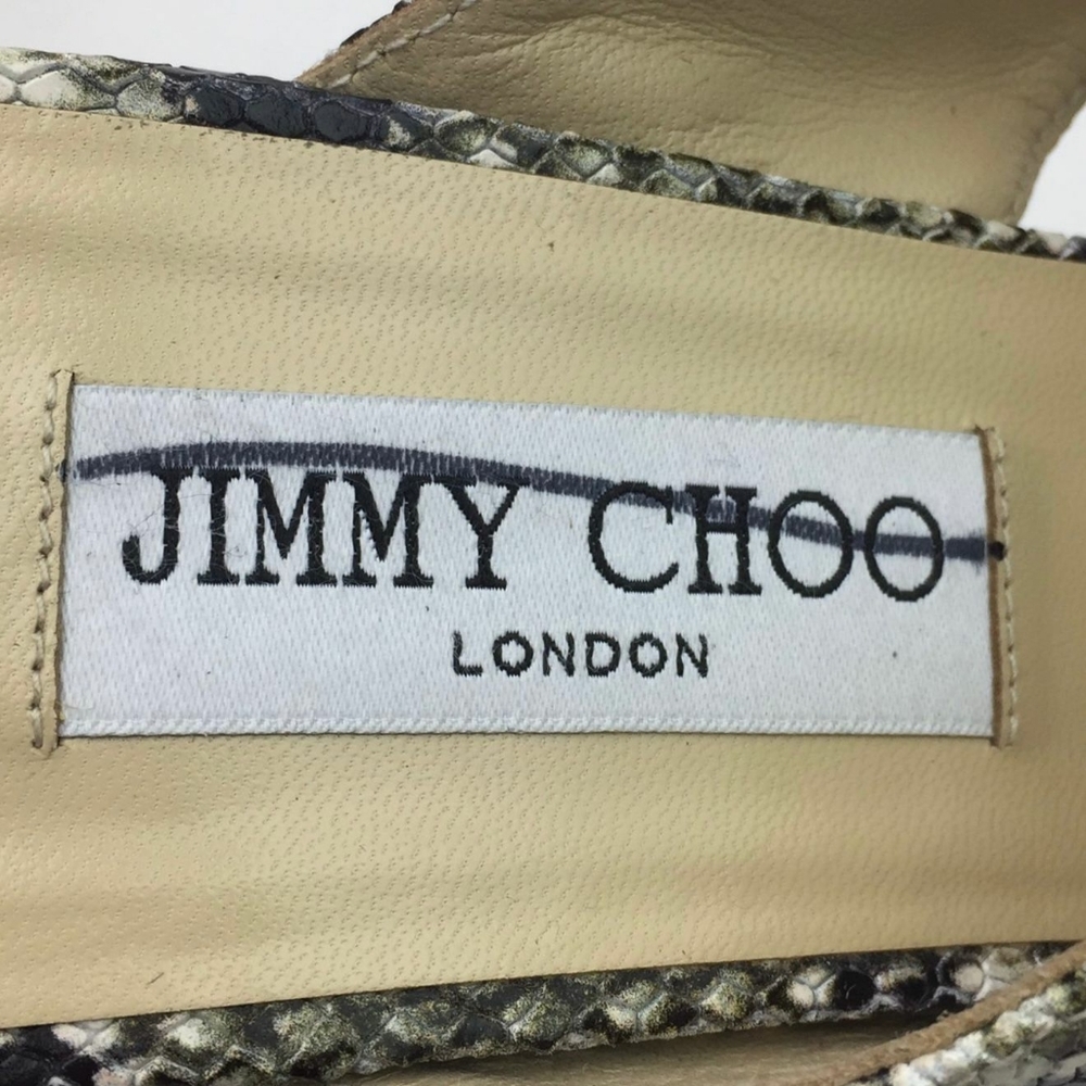JIMMY CHOO Dovina Snake Embossed Espadrille 9 - Picture 10 of 12
